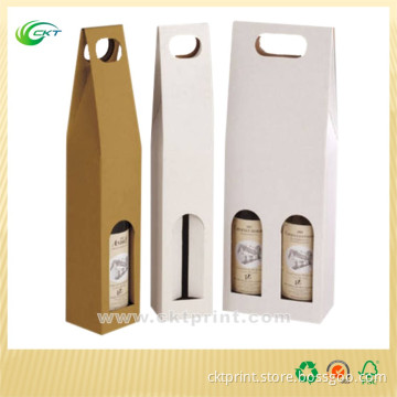 Blank Wine Carrier Box for Two Bottle (CKT- CB-115)